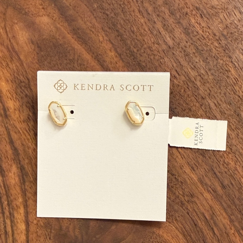 Kendra Scott Gold & Mother of Pearl Grayson Stud Earrings